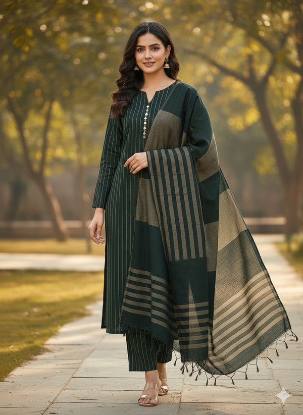 Unstitch Cotton khaddi 3 PC