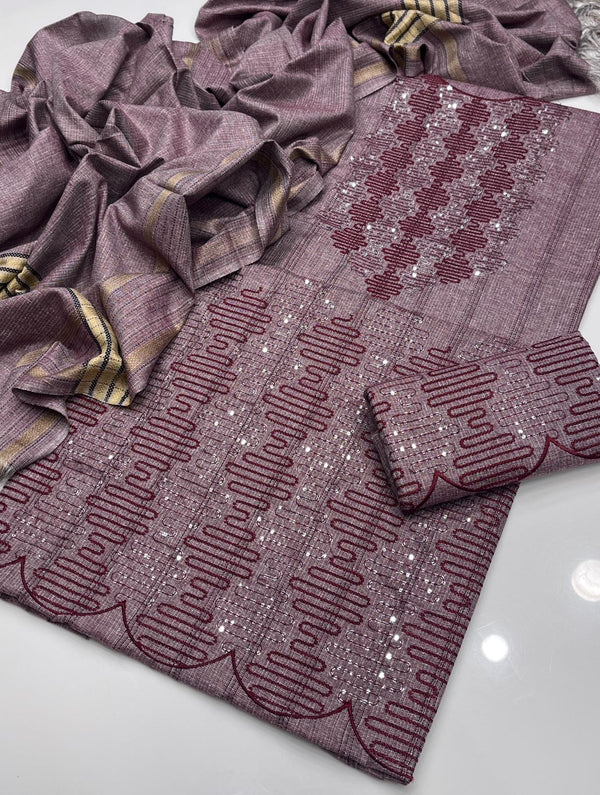 Unstitch Khaddar 3 PC