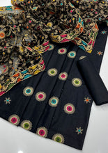 Unstitch Raw Silk 3 PC