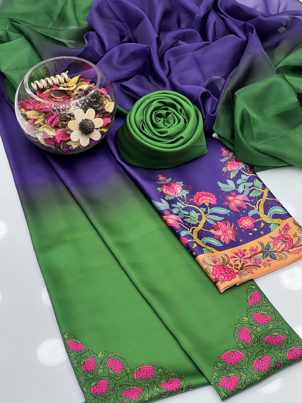 Unstitch Shamoze Silk 3 PC
