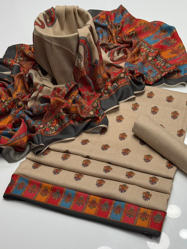 Unstitch Pashmina Wool 3 PC