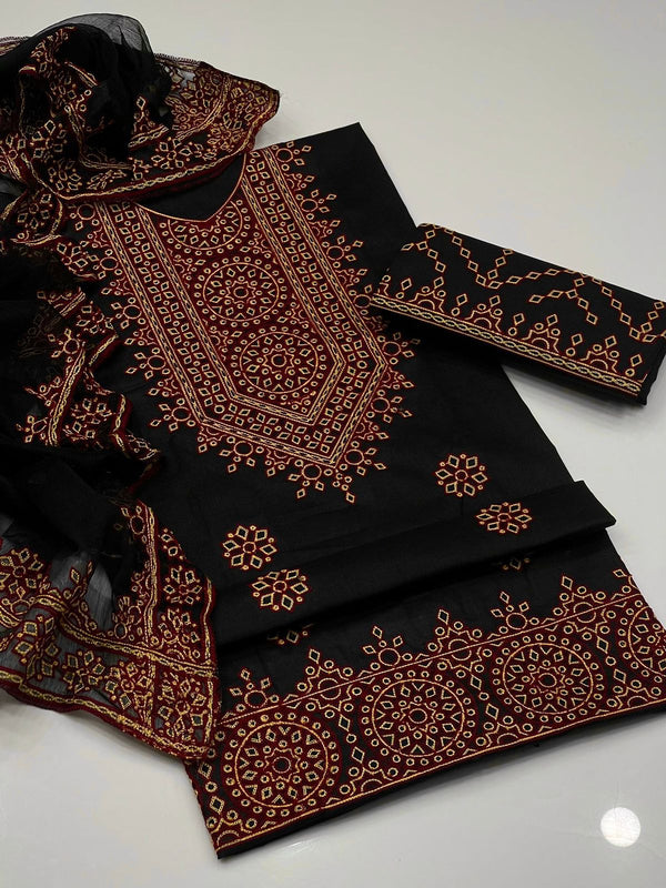 Unstitch Lawn Cotton 3 PC