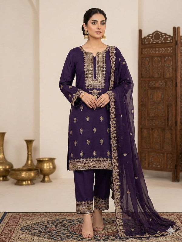 Unstitch Lawn Cotton 3 PC