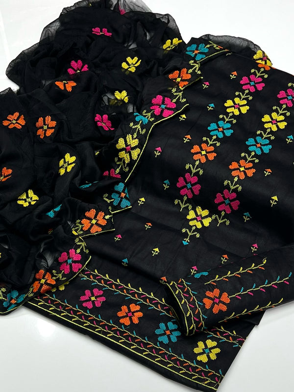 Unstitch Lawn Cotton 3 PC