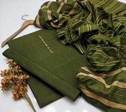 Unstitch Cotton Khaadi 3 PC