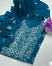 Unstitch HandEmbroided Chiffon 2 PC