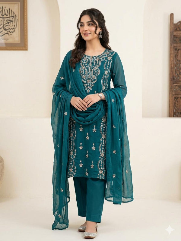 Unstitch Chiffon 2 PC