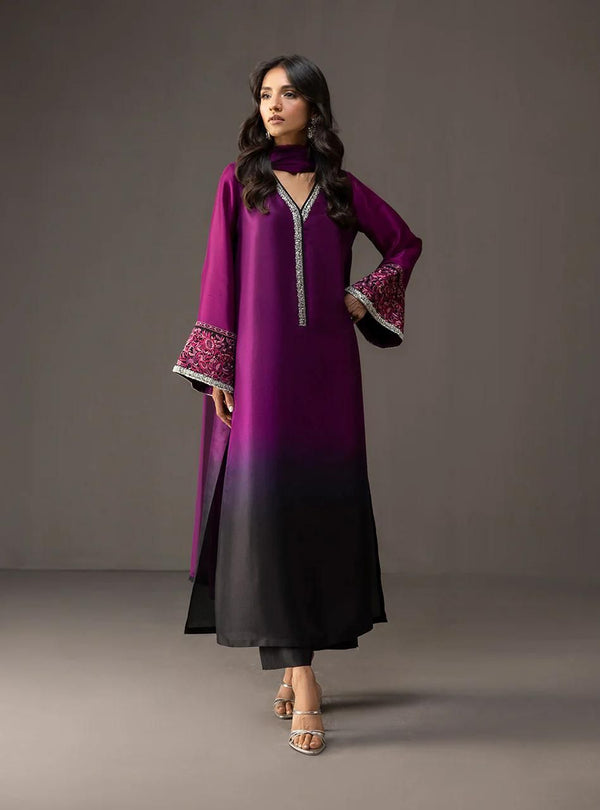Unstitch Shamoze Silk 3 PC